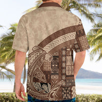 Samoa Mamanu Siapo Mocha Hawaiian Shirt Tatau Malie LT7 - Polynesian Pride