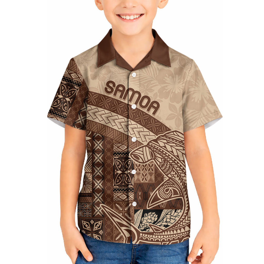 Samoa Mamanu Siapo Mocha Hawaiian Shirt Tatau Malie LT7 - Polynesian Pride
