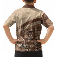 Samoa Mamanu Siapo Mocha Hawaiian Shirt Tatau Malie LT7 - Polynesian Pride