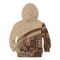 Samoa Mamanu Siapo Mocha Kid Hoodie Tatau Malie LT7 - Polynesian Pride