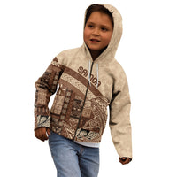 Samoa Mamanu Siapo Mocha Kid Hoodie Tatau Malie LT7 - Polynesian Pride
