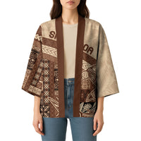 Samoa Mamanu Siapo Mocha Kimono Tatau Malie LT7 - Polynesian Pride