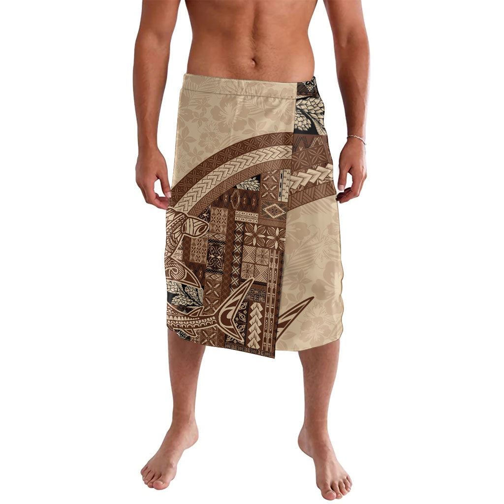 Samoa Mamanu Siapo Mocha Lavalava Tatau Malie LT7 Beige - Polynesian Pride