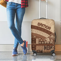 Samoa Mamanu Siapo Mocha Luggage Cover Tatau Malie LT7 - Polynesian Pride