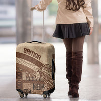 Samoa Mamanu Siapo Mocha Luggage Cover Tatau Malie LT7 - Polynesian Pride