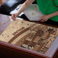 Samoa Mamanu Siapo Mocha Puzzle Tatau Malie LT7 - Polynesian Pride
