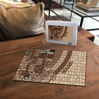 Samoa Mamanu Siapo Mocha Puzzle Tatau Malie LT7 - Polynesian Pride