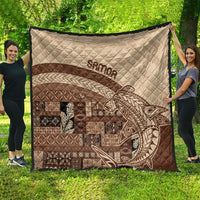 Samoa Mamanu Siapo Mocha Quilt Tatau Malie LT7 - Polynesian Pride
