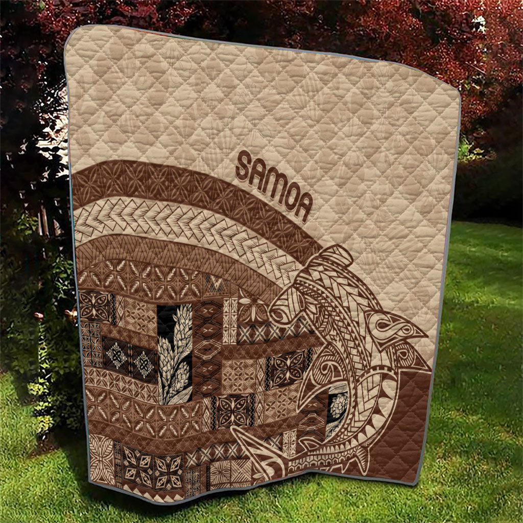 Samoa Mamanu Siapo Mocha Quilt Tatau Malie LT7 - Polynesian Pride
