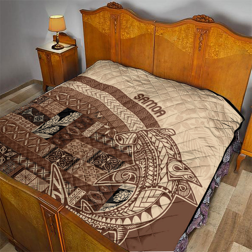 Samoa Mamanu Siapo Mocha Quilt Tatau Malie LT7 - Polynesian Pride