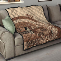 Samoa Mamanu Siapo Mocha Quilt Tatau Malie LT7 - Polynesian Pride