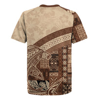 Samoa Mamanu Siapo Mocha Rugby Jersey Tatau Malie LT7 - Polynesian Pride