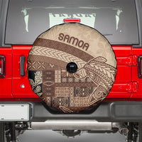 Samoa Mamanu Siapo Mocha Spare Tire Cover Tatau Malie LT7 - Polynesian Pride