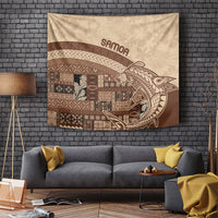 Samoa Mamanu Siapo Mocha Tapestry Tatau Malie LT7 Beige - Polynesian Pride