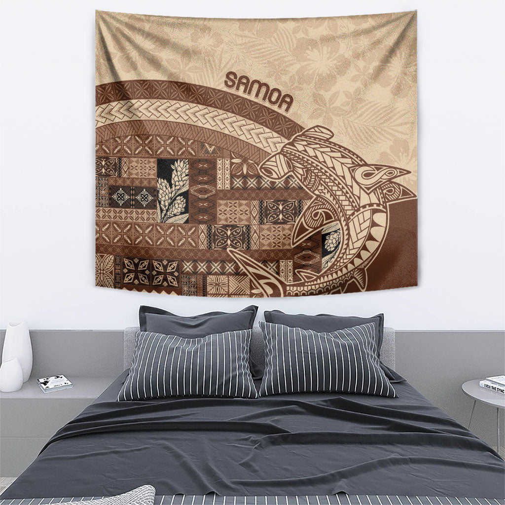 Samoa Mamanu Siapo Mocha Tapestry Tatau Malie LT7 - Polynesian Pride