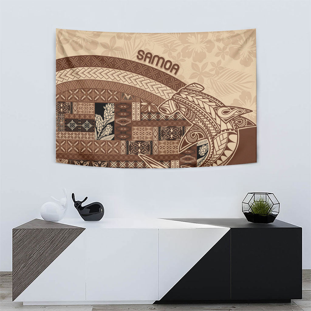 Samoa Mamanu Siapo Mocha Tapestry Tatau Malie LT7 - Polynesian Pride