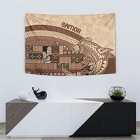 Samoa Mamanu Siapo Mocha Tapestry Tatau Malie LT7 - Polynesian Pride