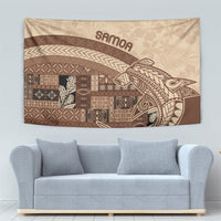 Samoa Mamanu Siapo Mocha Tapestry Tatau Malie LT7 - Polynesian Pride