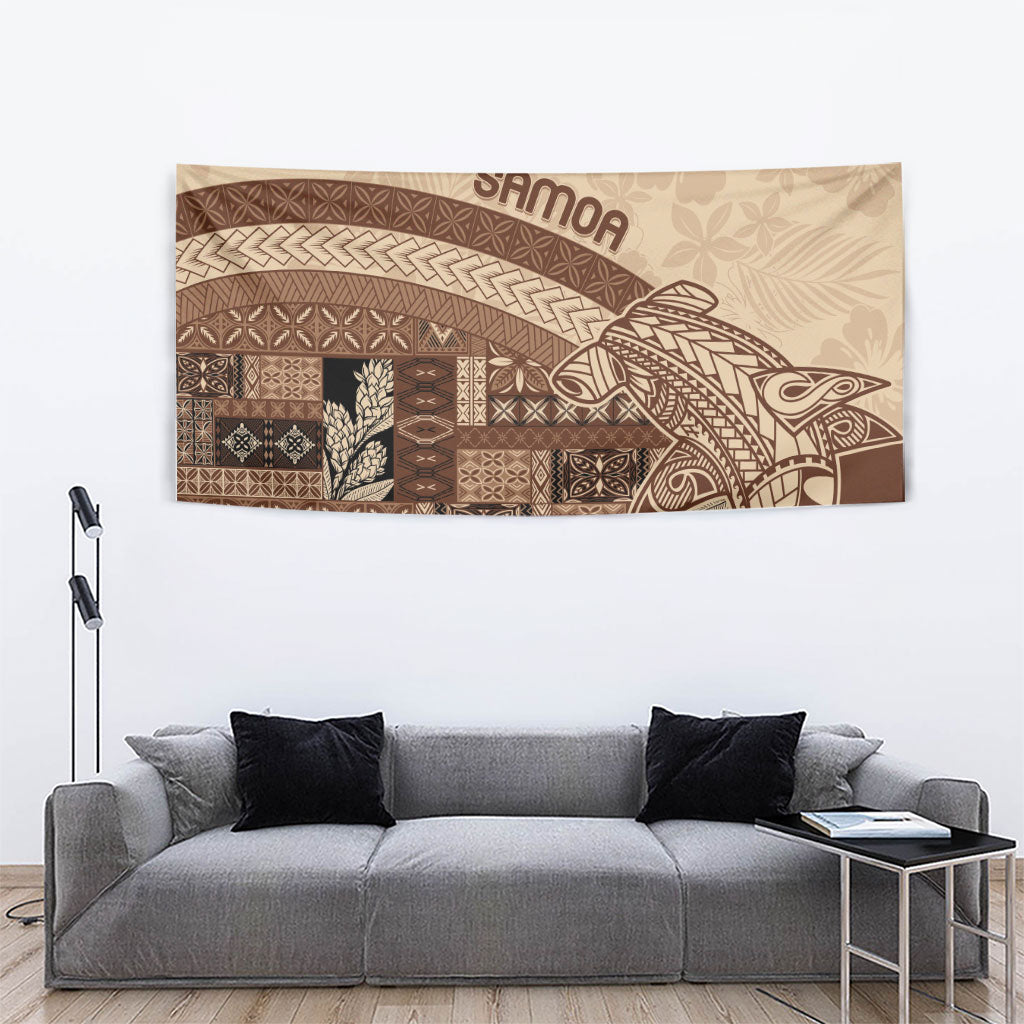 Samoa Mamanu Siapo Mocha Tapestry Tatau Malie LT7 - Polynesian Pride