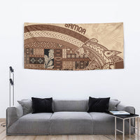 Samoa Mamanu Siapo Mocha Tapestry Tatau Malie LT7 - Polynesian Pride