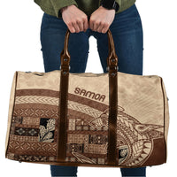 Samoa Mamanu Siapo Mocha Travel Bag Tatau Malie LT7 Beige - Polynesian Pride