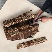 Samoa Mamanu Siapo Mocha Umbrella Tatau Malie LT7 - Polynesian Pride
