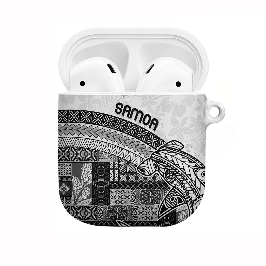 Samoa Mamanu Siapo Classic Black AirPods Case Tatau Malie LT7 Black - Polynesian Pride