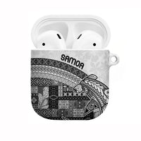 Samoa Mamanu Siapo Classic Black AirPods Case Tatau Malie LT7 Black - Polynesian Pride