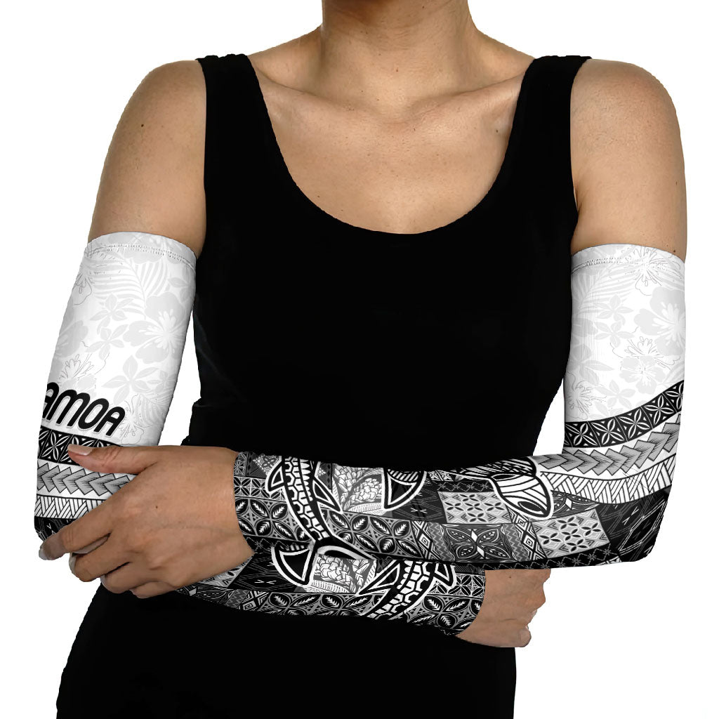 Samoa Mamanu Siapo Classic Black Arm Sleeves Tatau Malie LT7 - Polynesian Pride