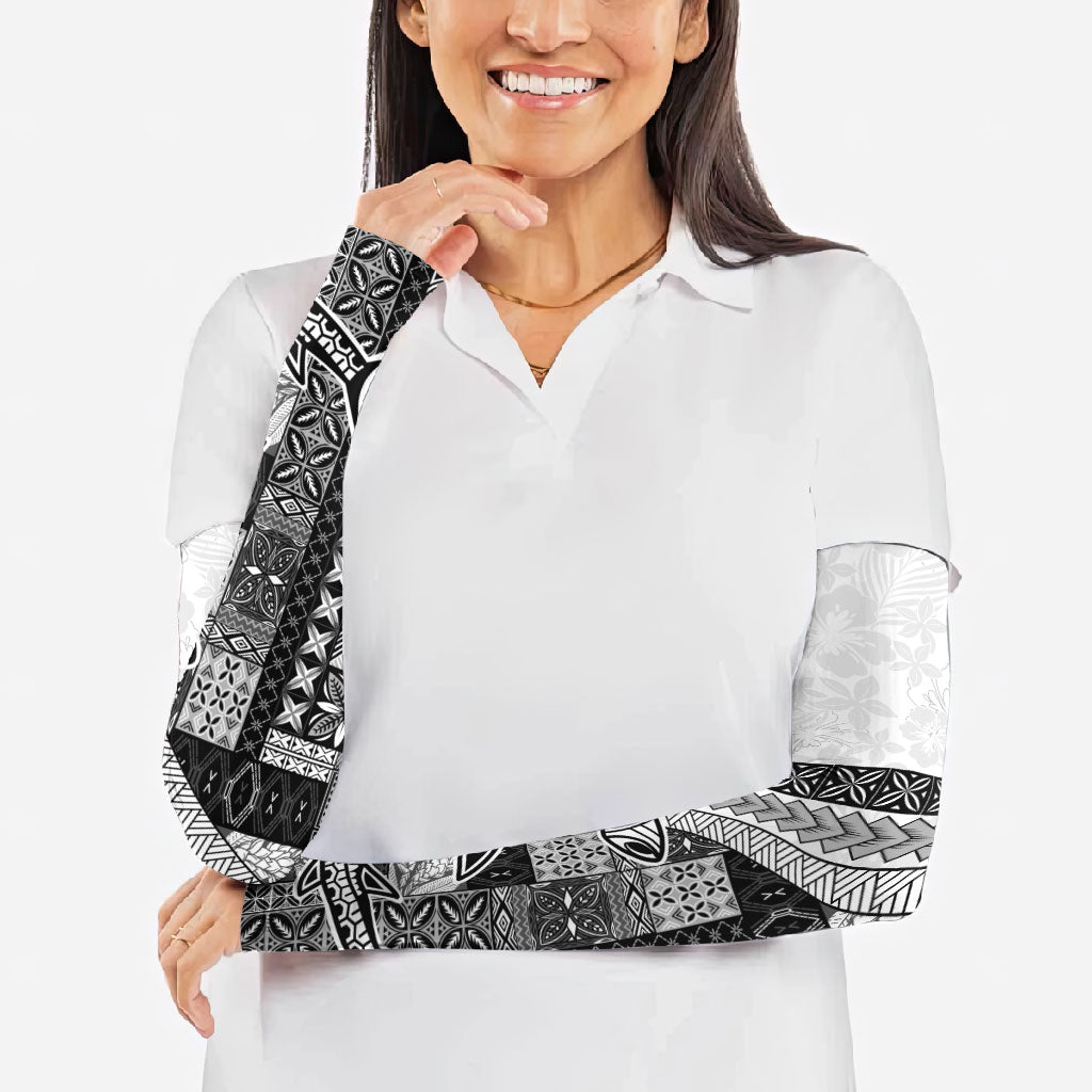 Samoa Mamanu Siapo Classic Black Arm Sleeves Tatau Malie LT7 - Polynesian Pride