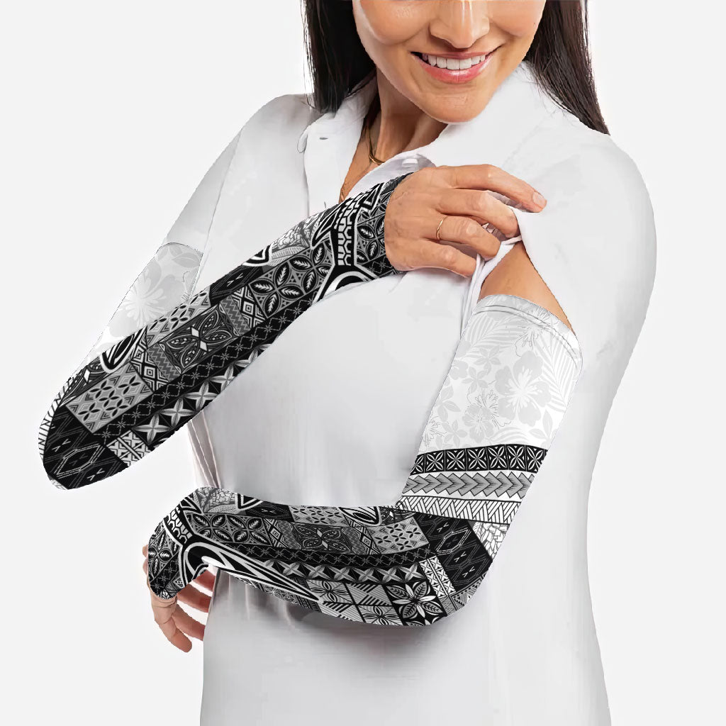 Samoa Mamanu Siapo Classic Black Arm Sleeves Tatau Malie LT7 - Polynesian Pride