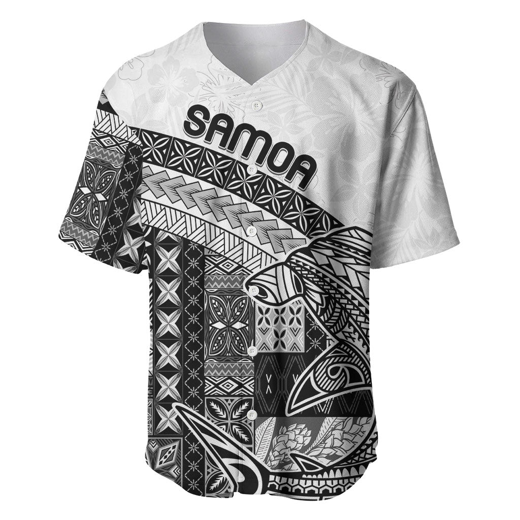 Samoa Mamanu Siapo Classic Black Baseball Jersey Tatau Malie LT7 Black - Polynesian Pride