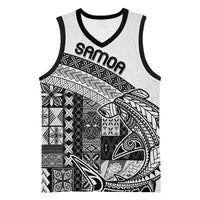 Samoa Mamanu Siapo Classic Black Basketball Jersey Tatau Malie LT7 Unisex Black - Polynesian Pride