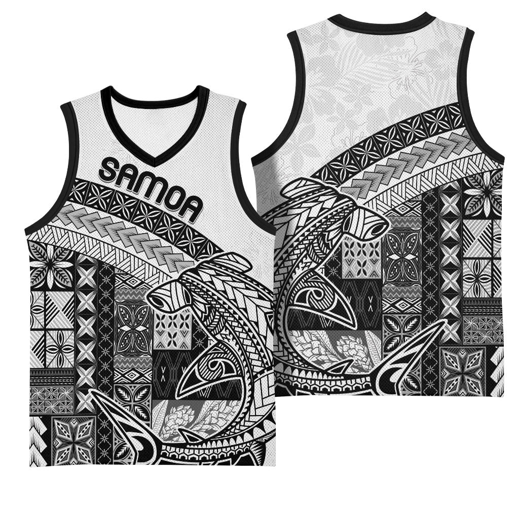 Samoa Mamanu Siapo Classic Black Basketball Jersey Tatau Malie LT7 - Polynesian Pride
