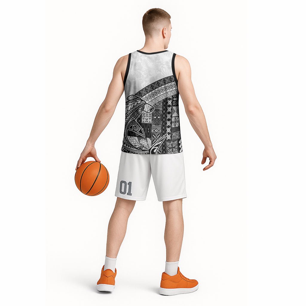 Samoa Mamanu Siapo Classic Black Basketball Jersey Tatau Malie LT7 - Polynesian Pride