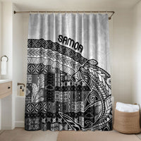 Samoa Mamanu Siapo Classic Black Bathroom Set Tatau Malie LT7 Shower Curtain Only Black - Polynesian Pride