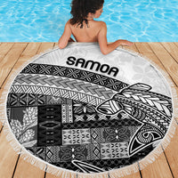 Samoa Mamanu Siapo Classic Black Beach Blanket Tatau Malie LT7 - Polynesian Pride