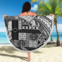 Samoa Mamanu Siapo Classic Black Beach Blanket Tatau Malie LT7 - Polynesian Pride