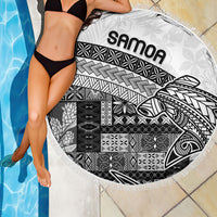 Samoa Mamanu Siapo Classic Black Beach Blanket Tatau Malie LT7 - Polynesian Pride