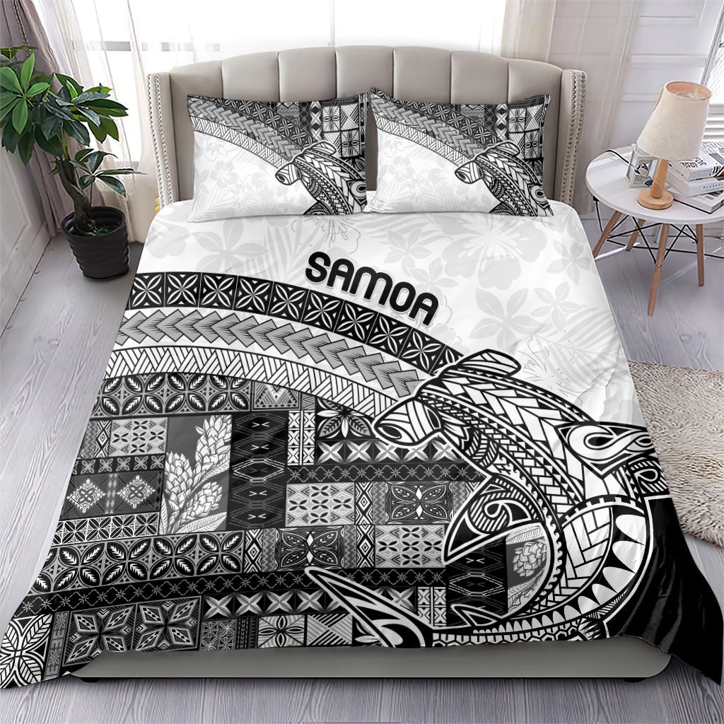Samoa Mamanu Siapo Classic Black Bedding Set Tatau Malie LT7 - Polynesian Pride