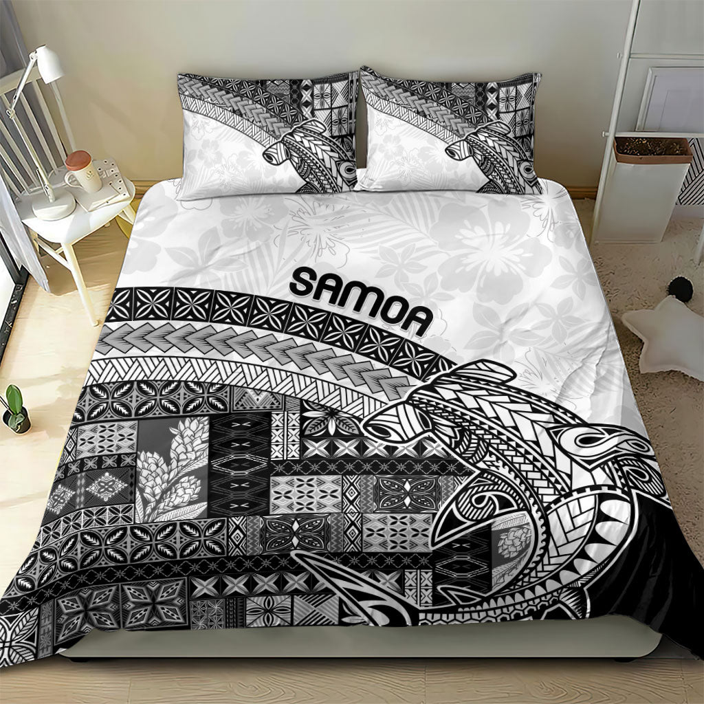Samoa Mamanu Siapo Classic Black Bedding Set Tatau Malie LT7 - Polynesian Pride