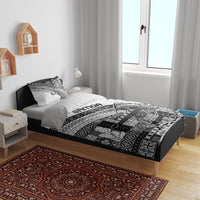 Samoa Mamanu Siapo Classic Black Bedding Set Tatau Malie LT7 - Polynesian Pride