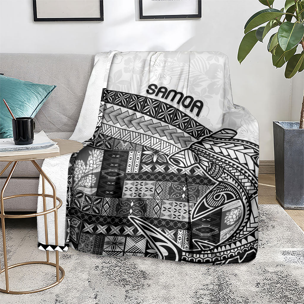 Samoa Mamanu Siapo Classic Black Blanket Tatau Malie LT7 - Polynesian Pride