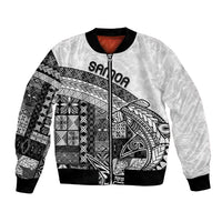 Samoa Mamanu Siapo Classic Black Bomber Jacket Tatau Malie LT7 Unisex Black - Polynesian Pride