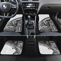 Samoa Mamanu Siapo Classic Black Car Mats Tatau Malie LT7 Set 4pcs Black - Polynesian Pride