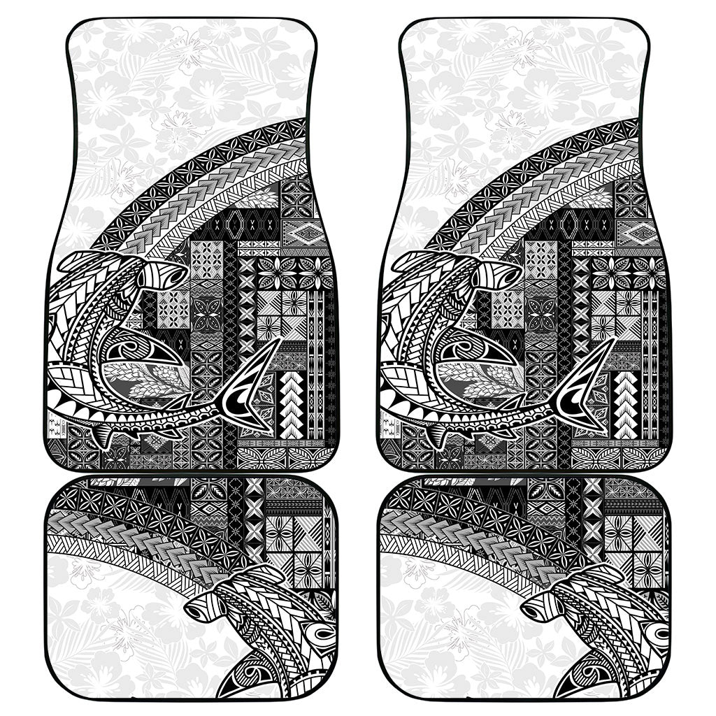 Samoa Mamanu Siapo Classic Black Car Mats Tatau Malie LT7 - Polynesian Pride