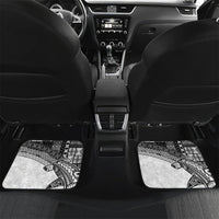 Samoa Mamanu Siapo Classic Black Car Mats Tatau Malie LT7 Set 2pcs - Back Black - Polynesian Pride