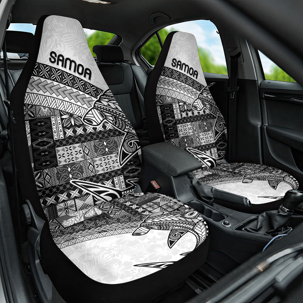 Samoa Mamanu Siapo Classic Black Car Seat Cover Tatau Malie LT7 One Size Black - Polynesian Pride