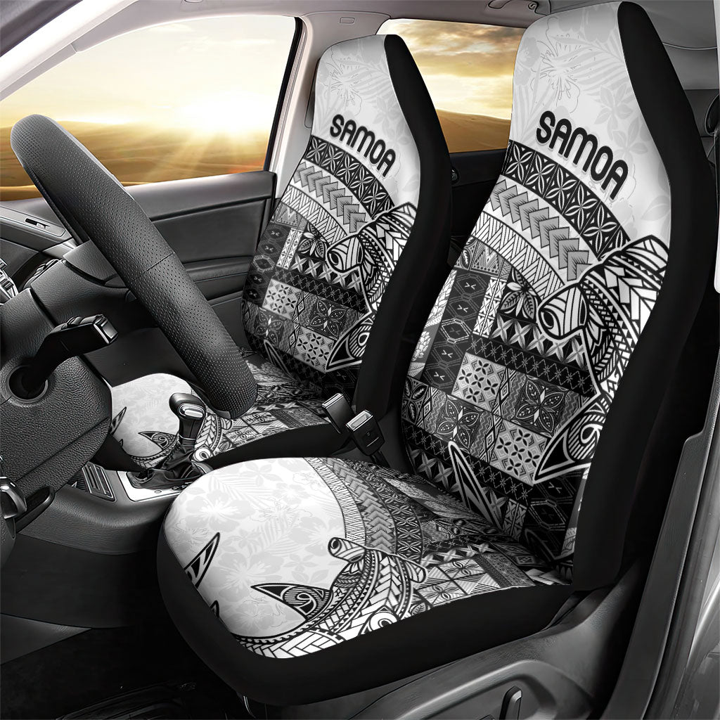 Samoa Mamanu Siapo Classic Black Car Seat Cover Tatau Malie LT7 - Polynesian Pride
