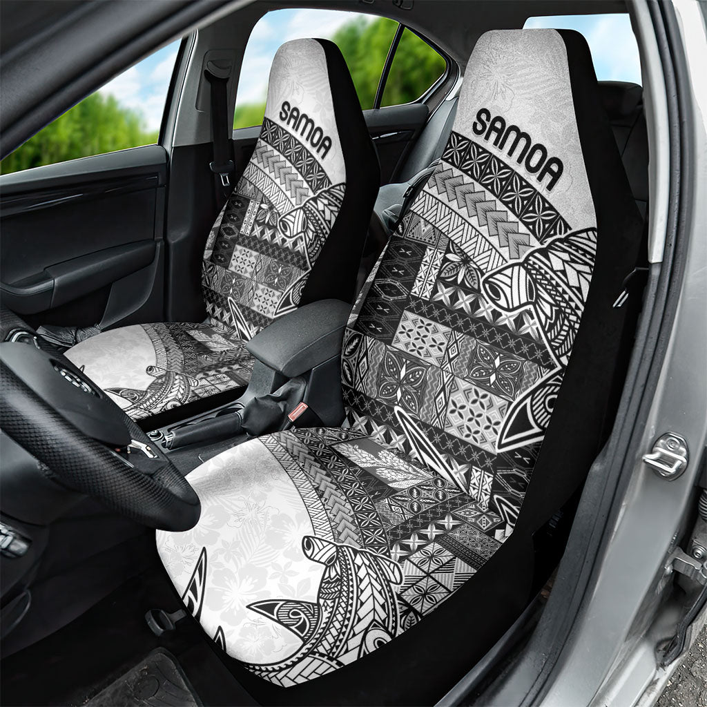 Samoa Mamanu Siapo Classic Black Car Seat Cover Tatau Malie LT7 - Polynesian Pride